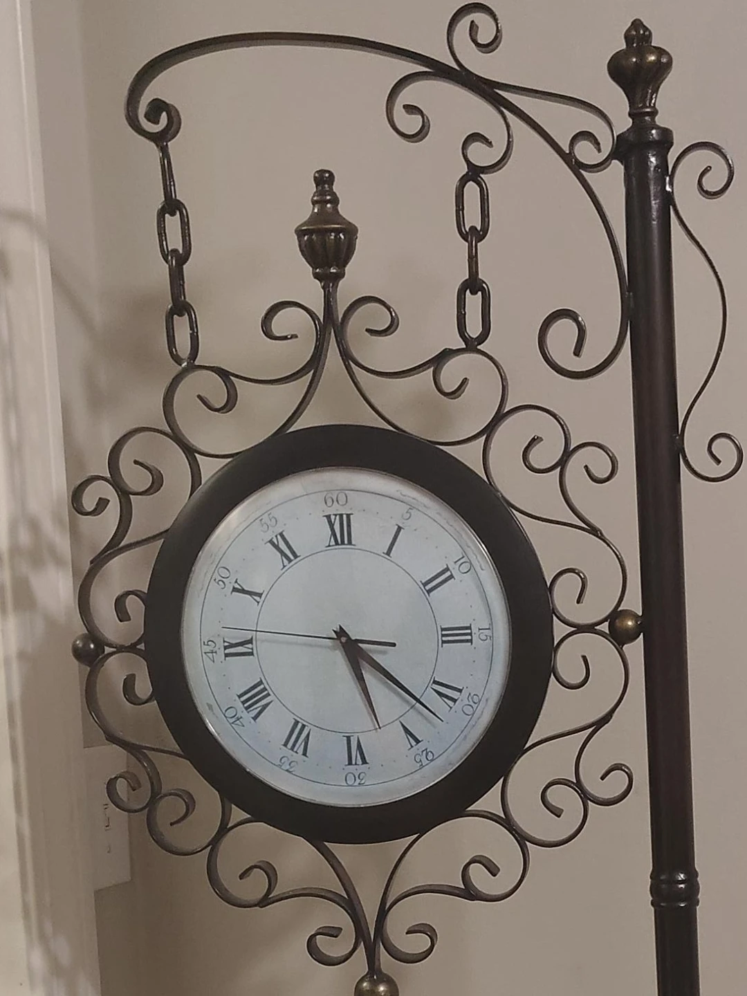 Vintage Style Double-Sided Station Clock