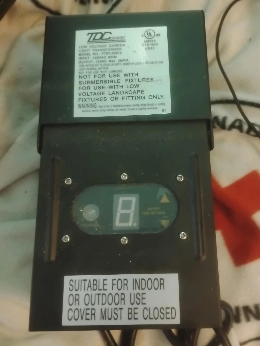 TDC Power Low Voltage Garden Light Transformer PTST-20012