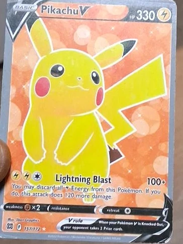 Pokemon Pikachu V Trading Card 157/172