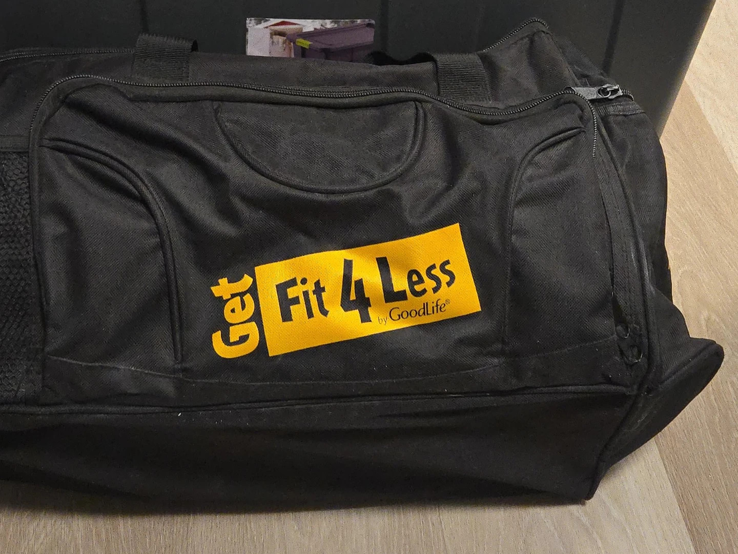 Get Fit 4 Less by GoodLife Black Duffel Bag
