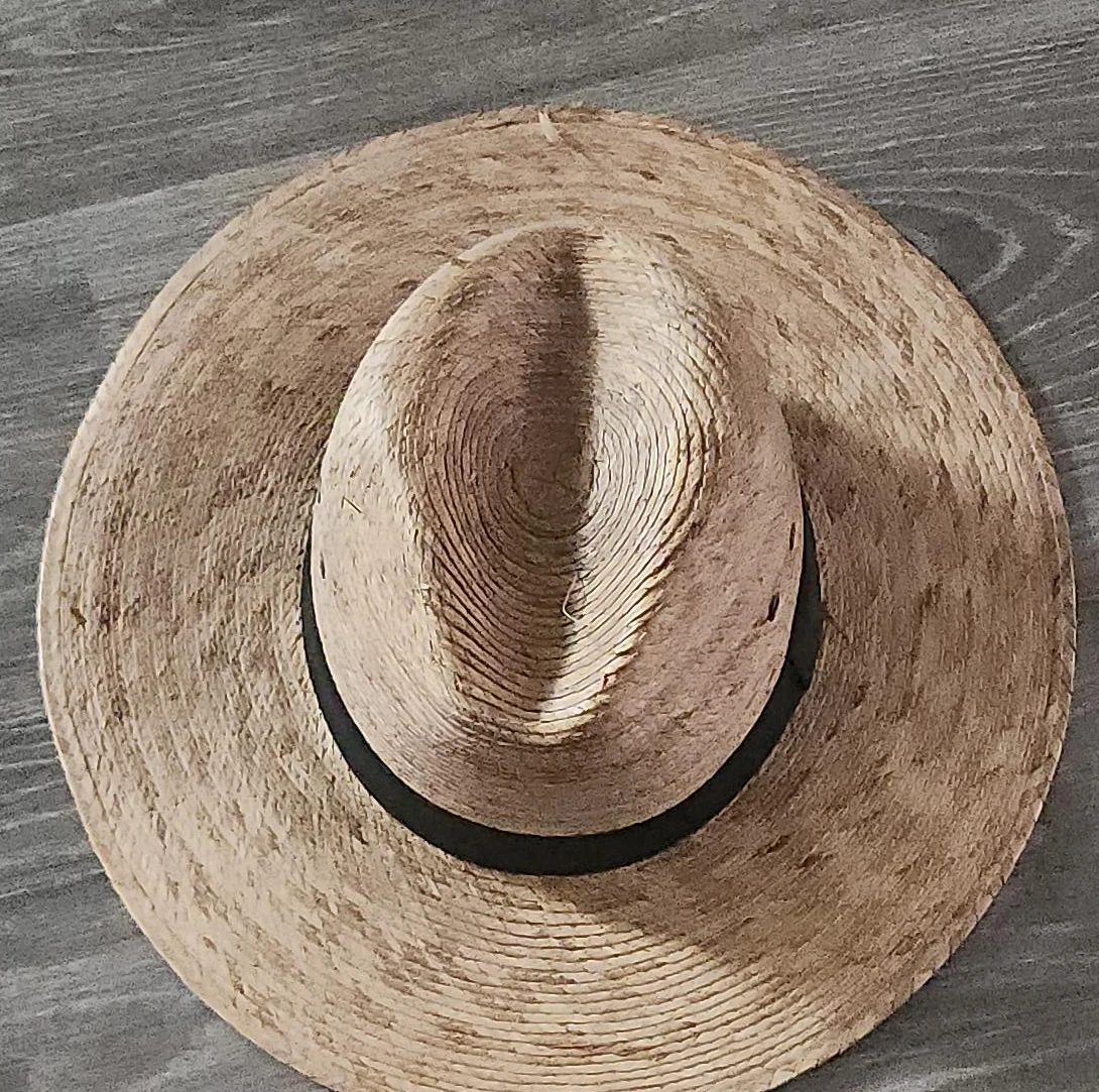 Straw Fedora Hat Size 58 / 7 1/4