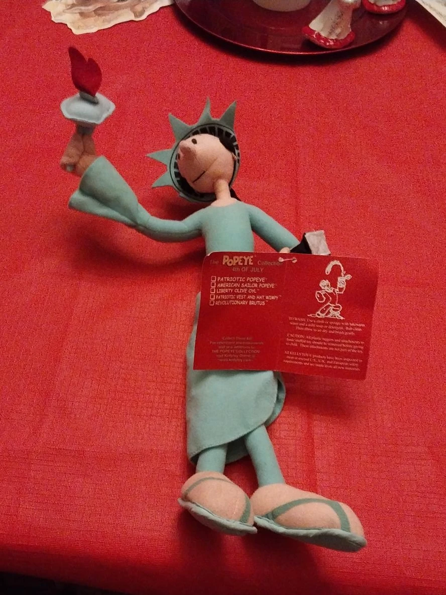 Kellytoy Popeye & Pals Statue of Liberty Plush