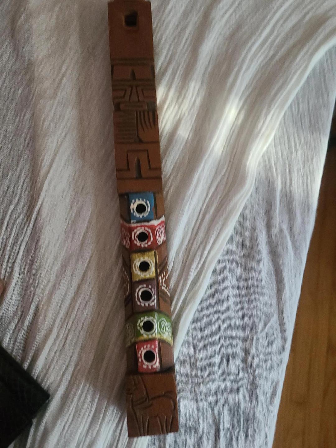 Wooden Carved Totem Recorder