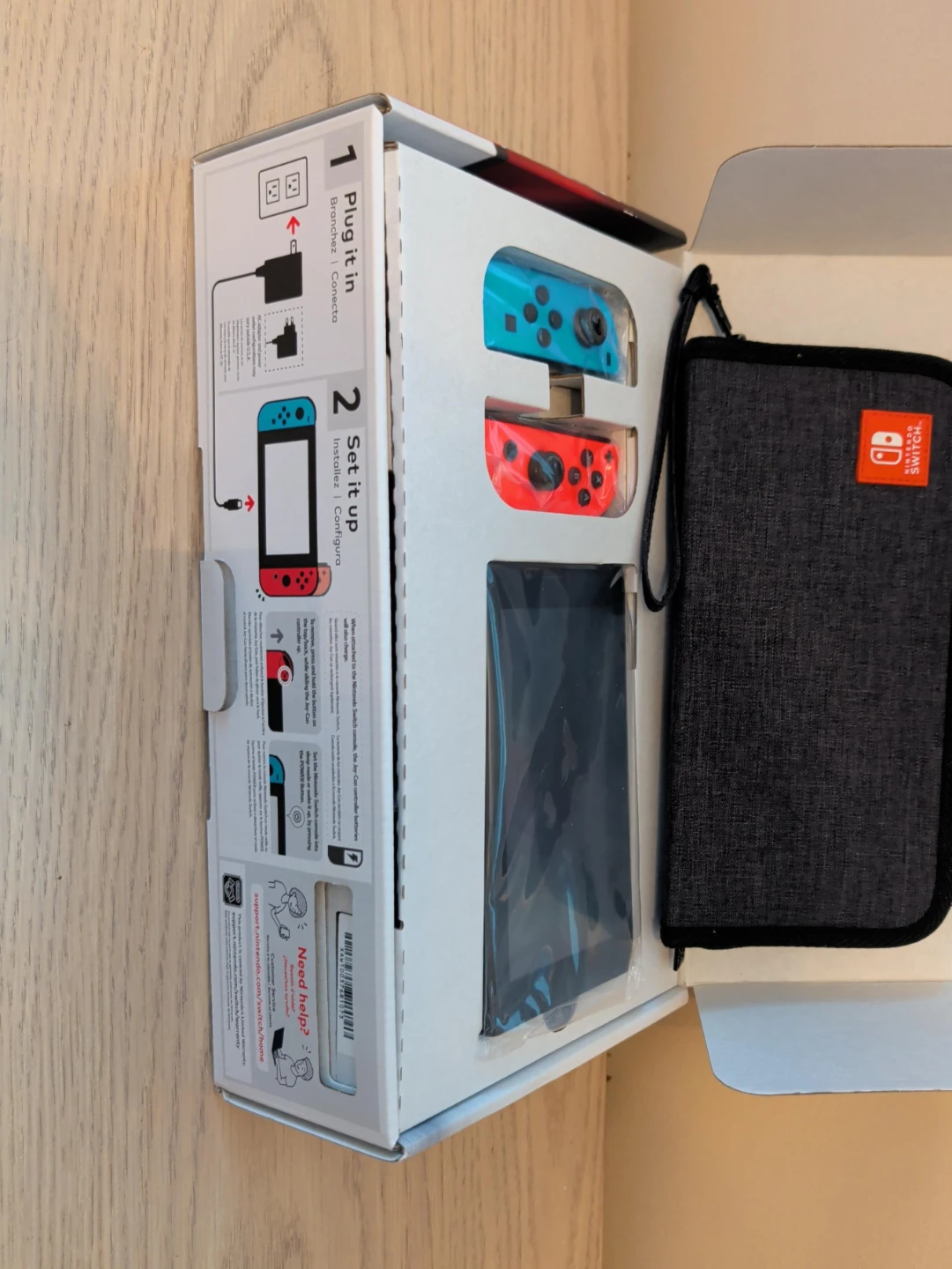 Nintendo Switch Console with Red and Blue Joy-Cons