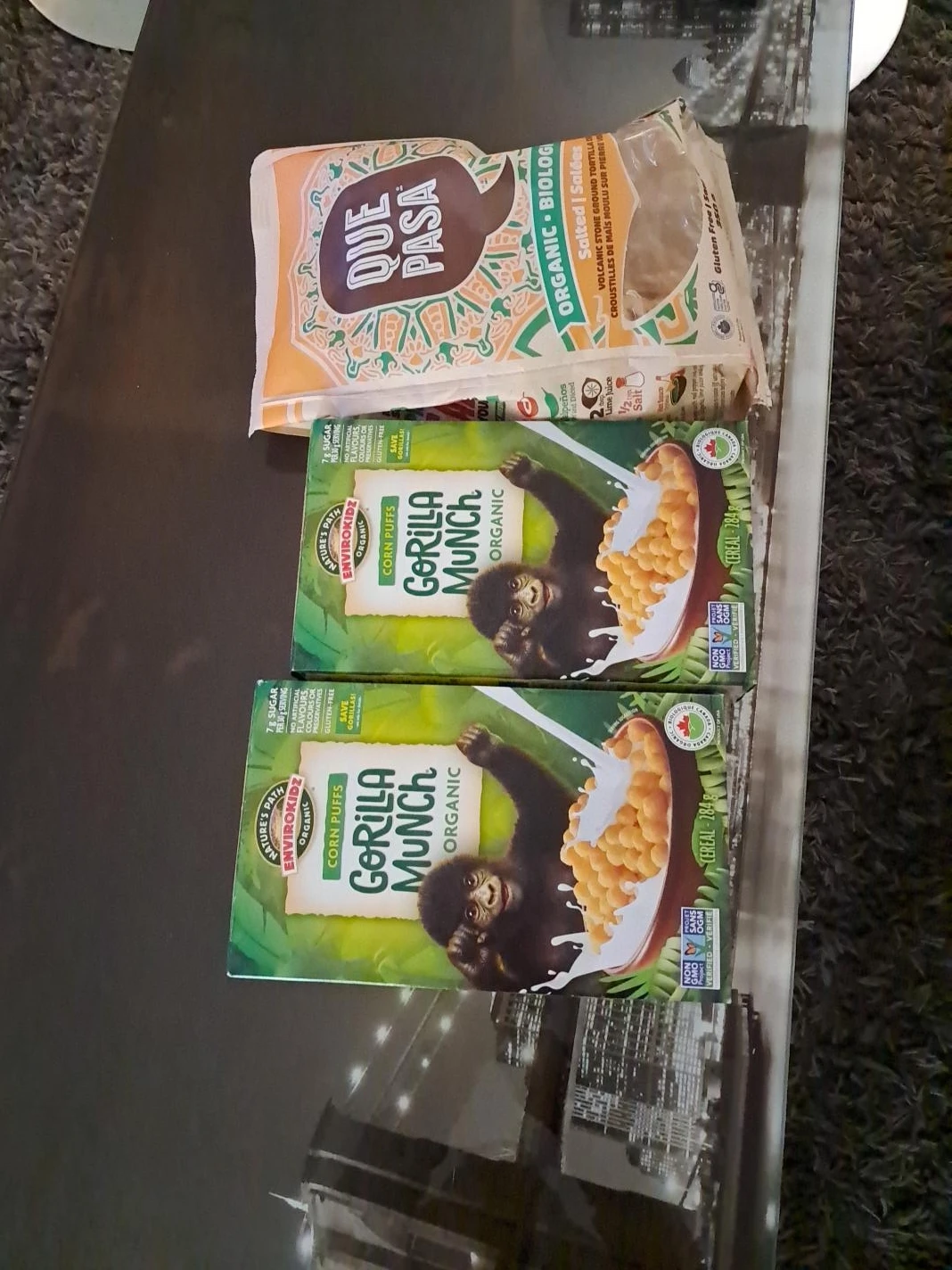 2 Boxes Nature's Path EnviroKidz Gorilla Munch Organic Cereal