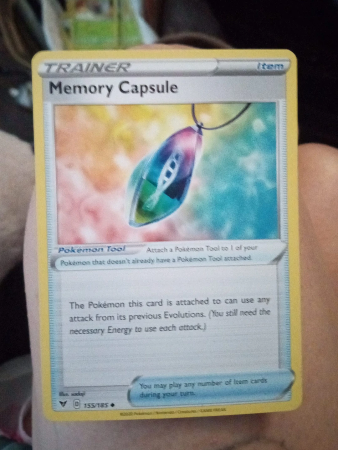Pokémon Memory Capsule Trainer Card 155/185