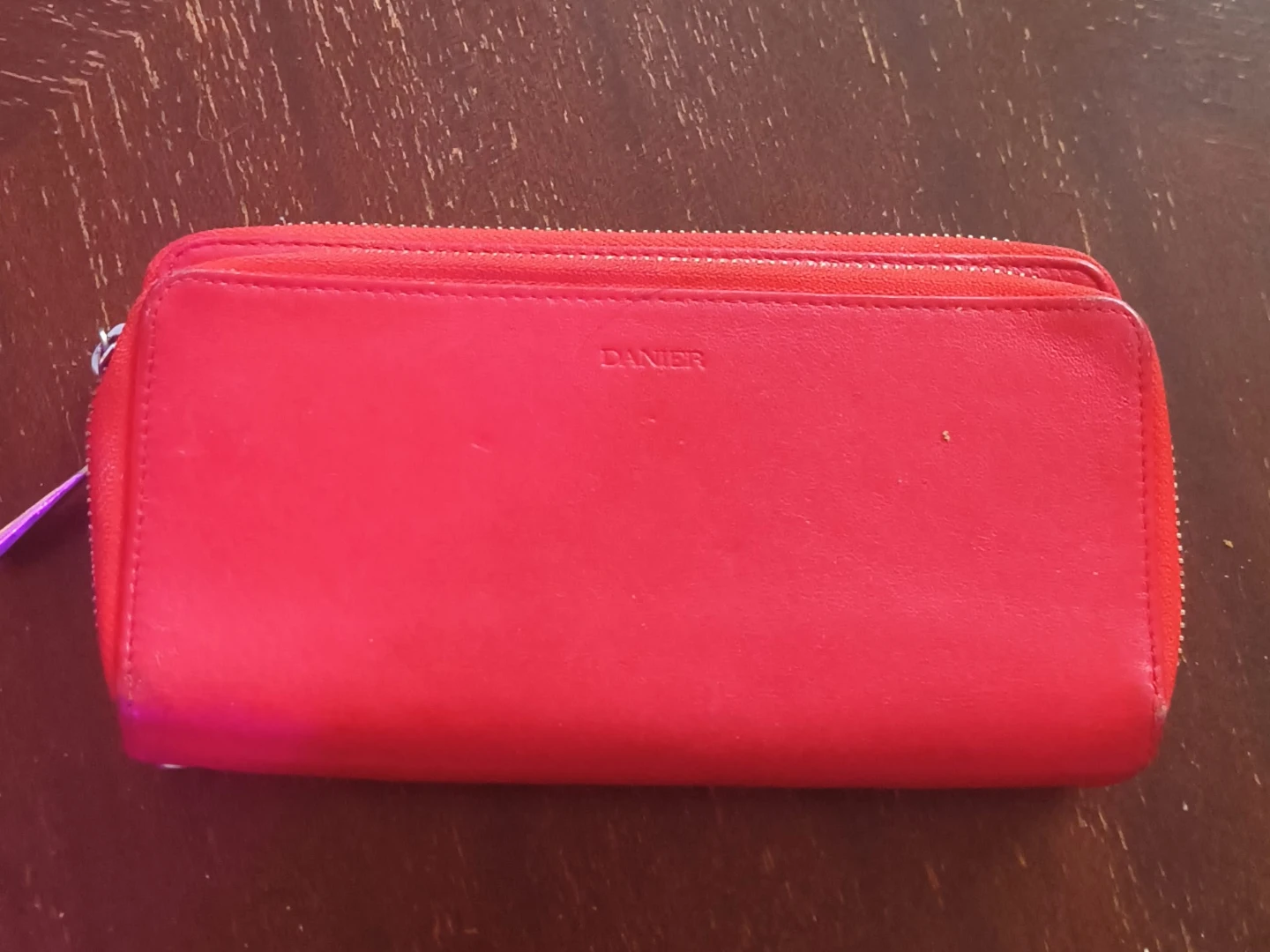 Danier Red Leather Wallet