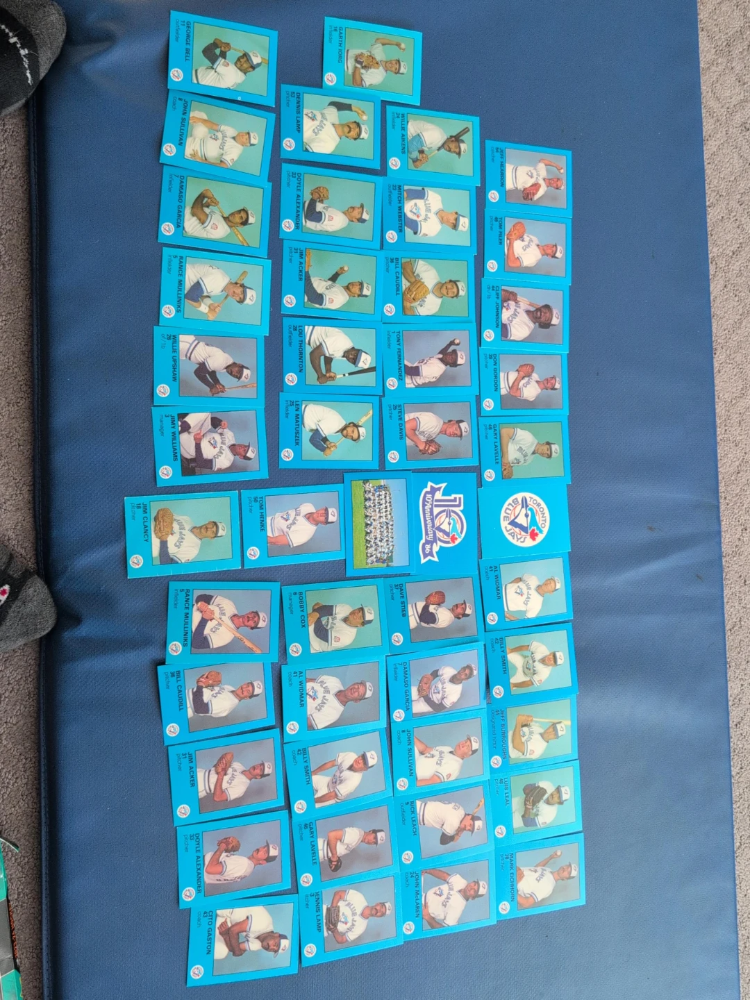 Toronto Blue Jays 1986 Trading Cards.