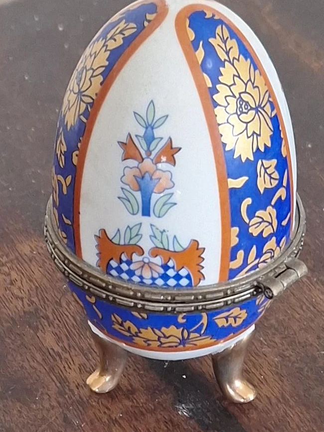 Decorative Porcelain Egg Trinket Box