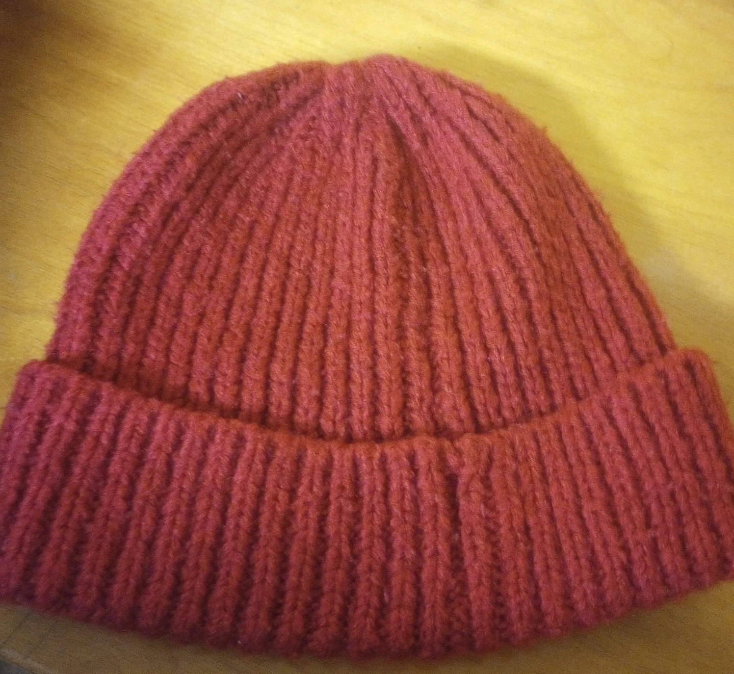 Knitted Beanie - Red