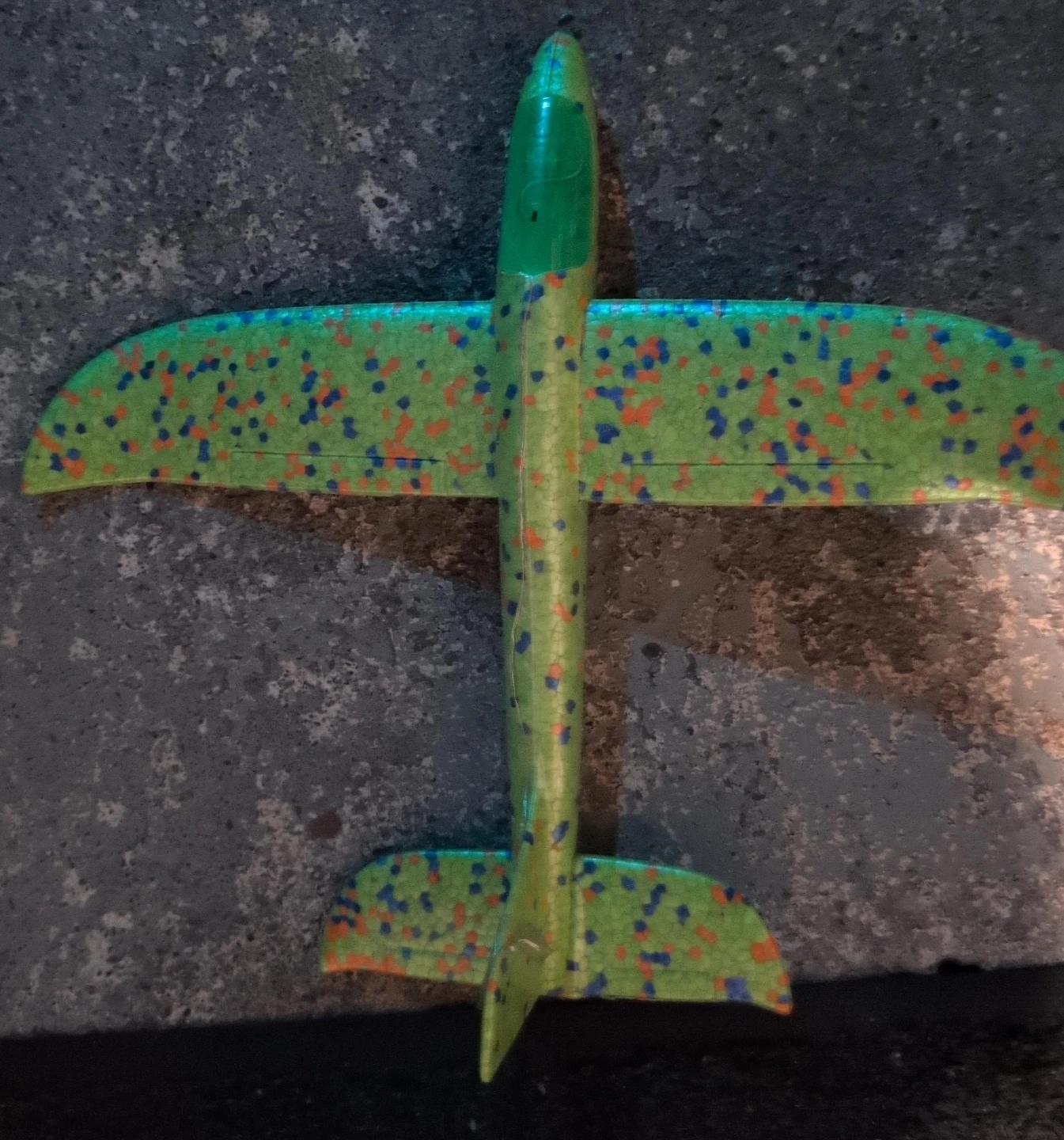 Green Foam Glider Toy Airplane