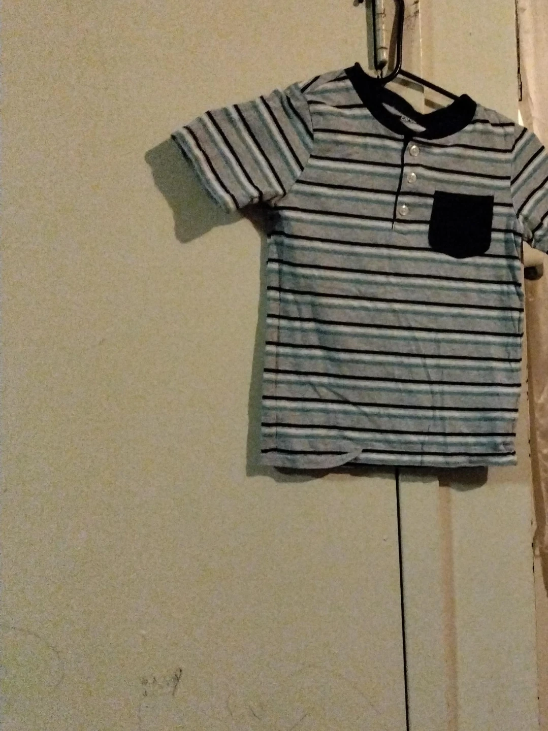 Boys Striped Henley T-Shirt