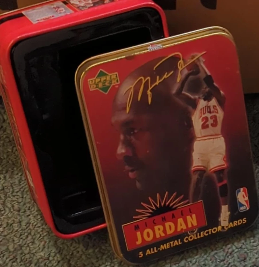 Upper Deck Michael Jordan All-Metal Collector Cards Tin