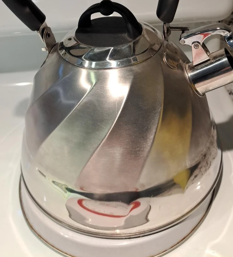 Palm Restaurant Stainless Steel Whistling Kettle