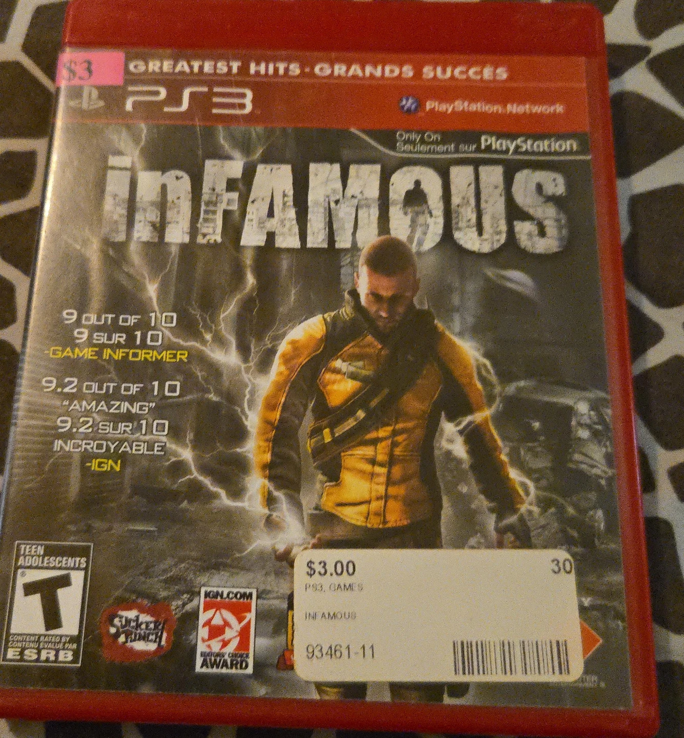 Infamous PlayStation 3 Game