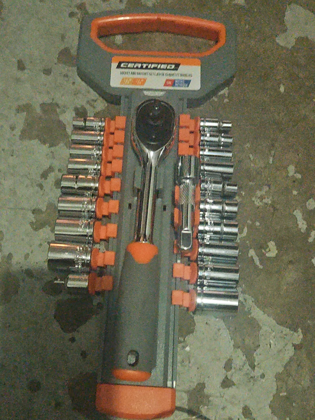 Certified Socket and Ratchet Set