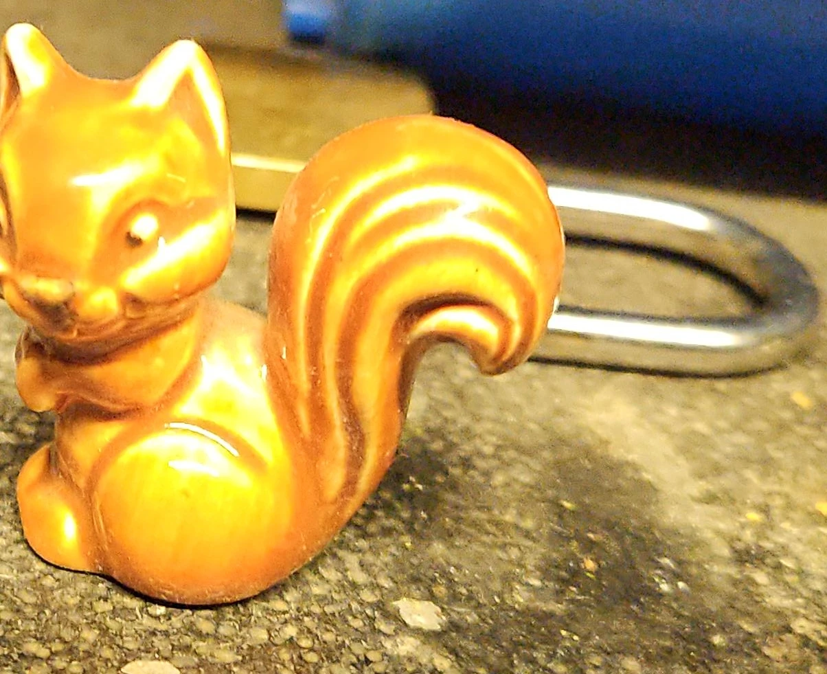 Ceramic Squirrel Figurine