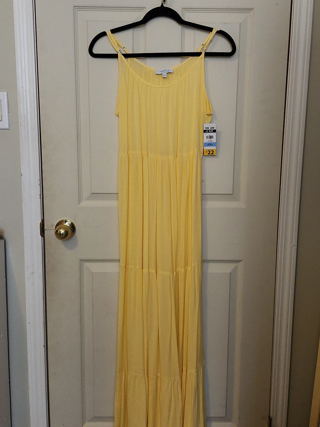 INSTYLE Yellow Tiered Maxi Dress