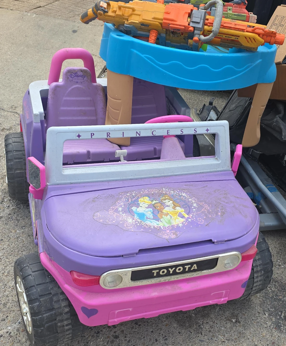 Kids Pink & Purple Toyota Princess Ride-On Car