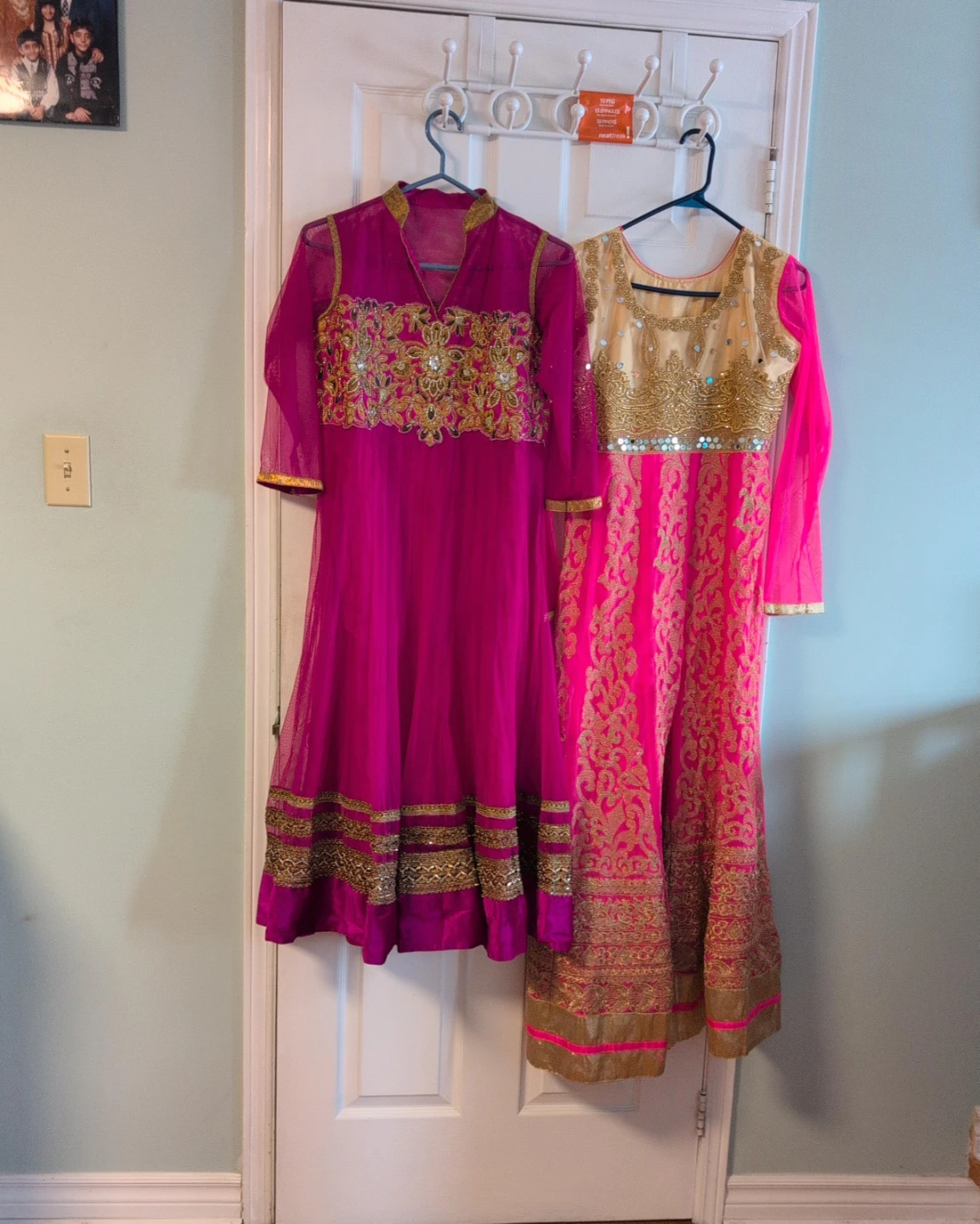 2 Piece Pink & Gold Indian Dresses only tops