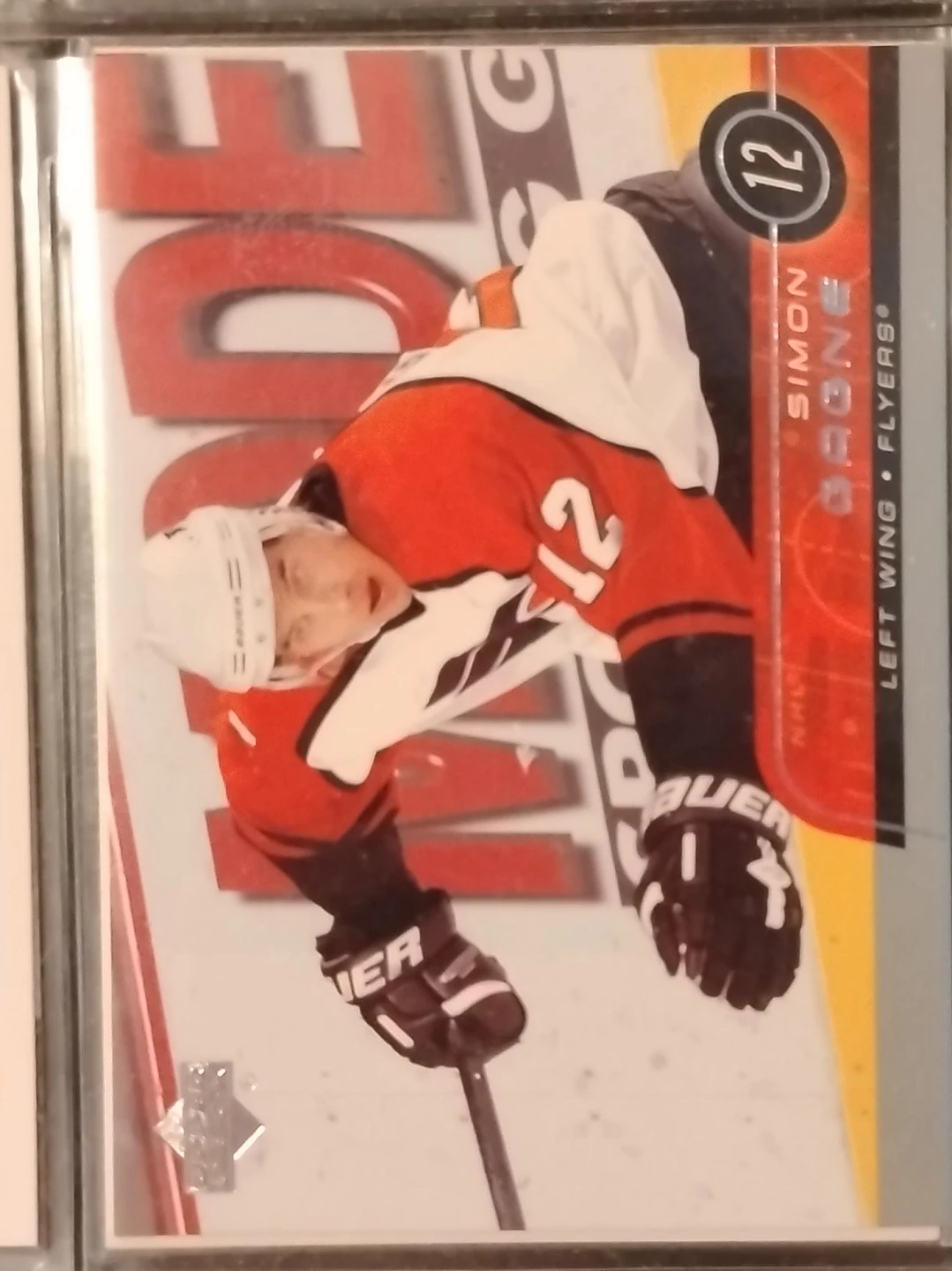 Simon Gagne 12 Flyers Left Wing Hockey Card