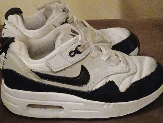 Nike Air Max 1 Kids Shoes White Black