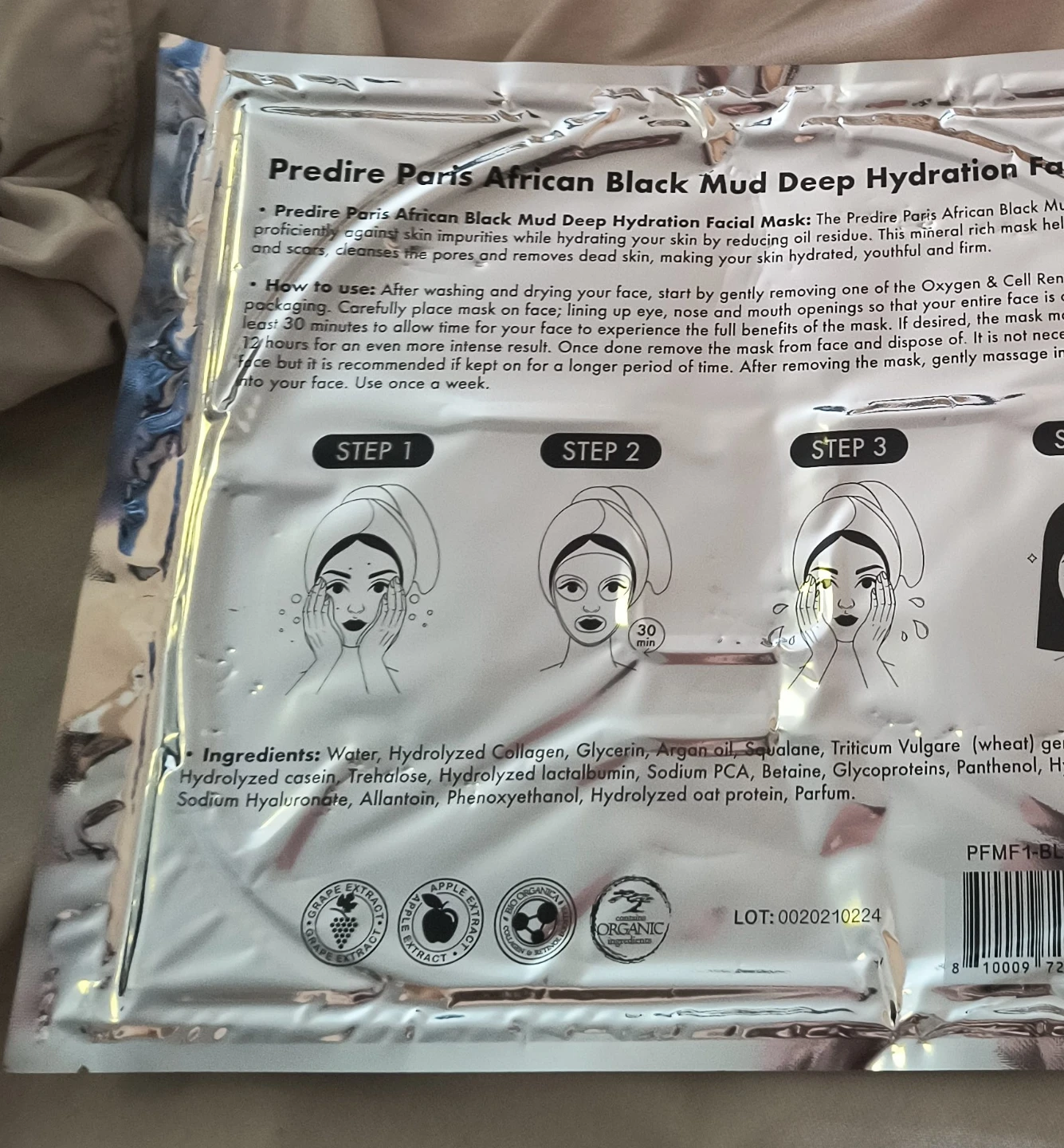 Predire Paris African Black Mud Deep Hydration Facial Mask