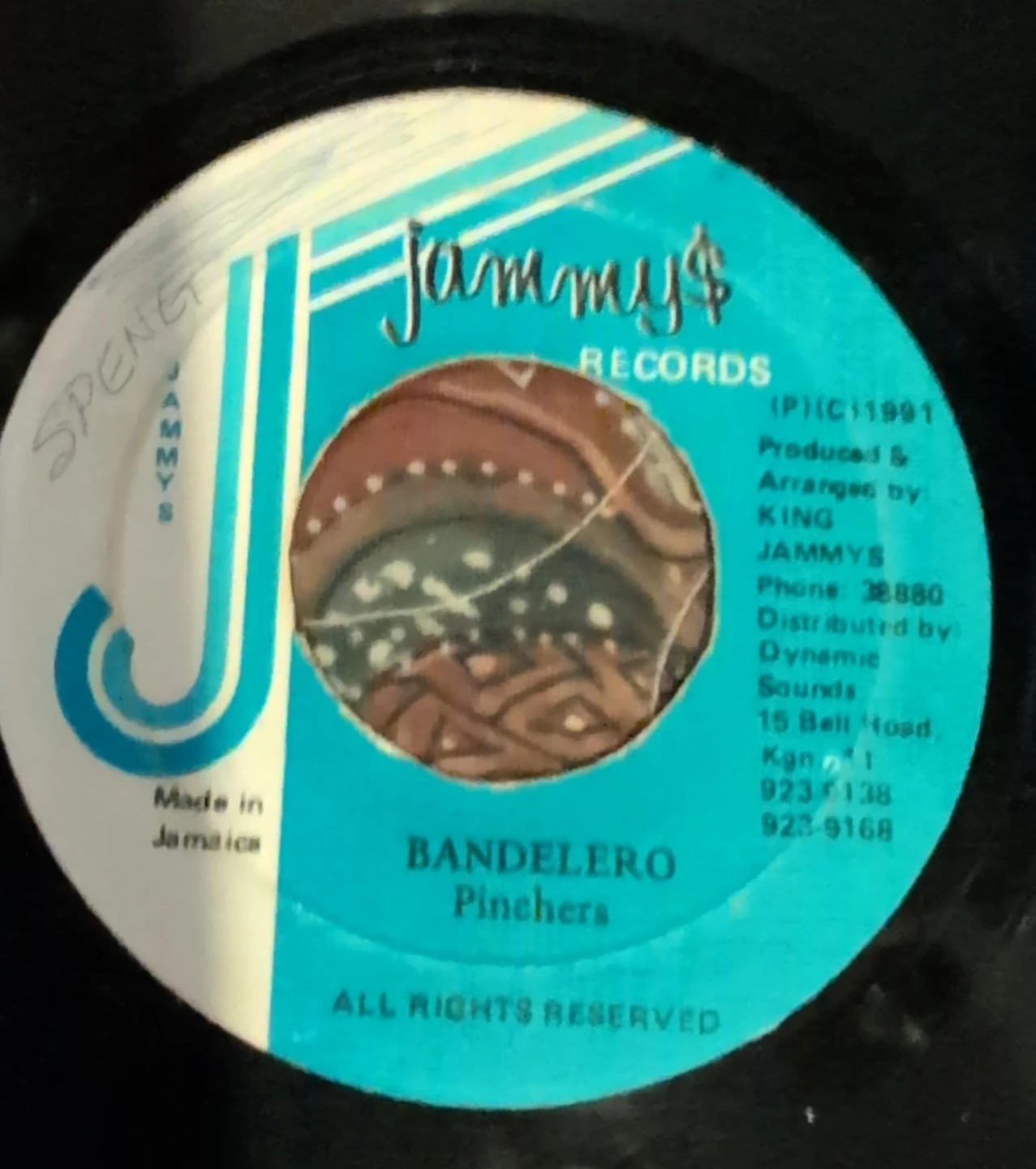 Jammy Records "Bandelero" 7" Vinyl Single by Pinchers