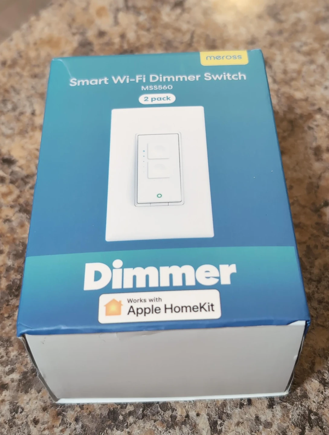 Meross Smart Wi-Fi Dimmer Switch MS560 (2 Pack)