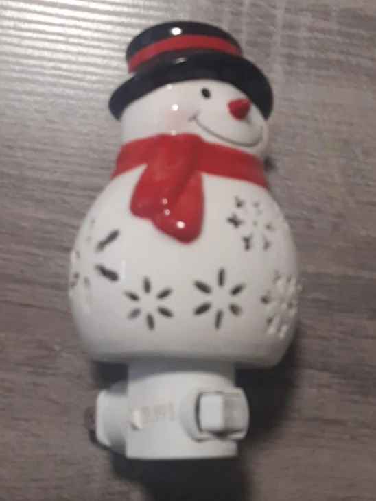 Ceramic Snowman Night Light