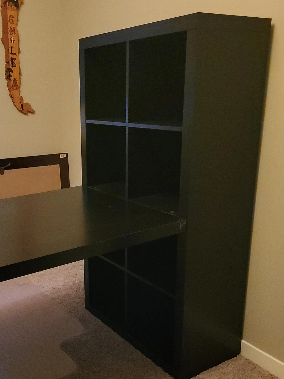 Desk with Shelving Unit