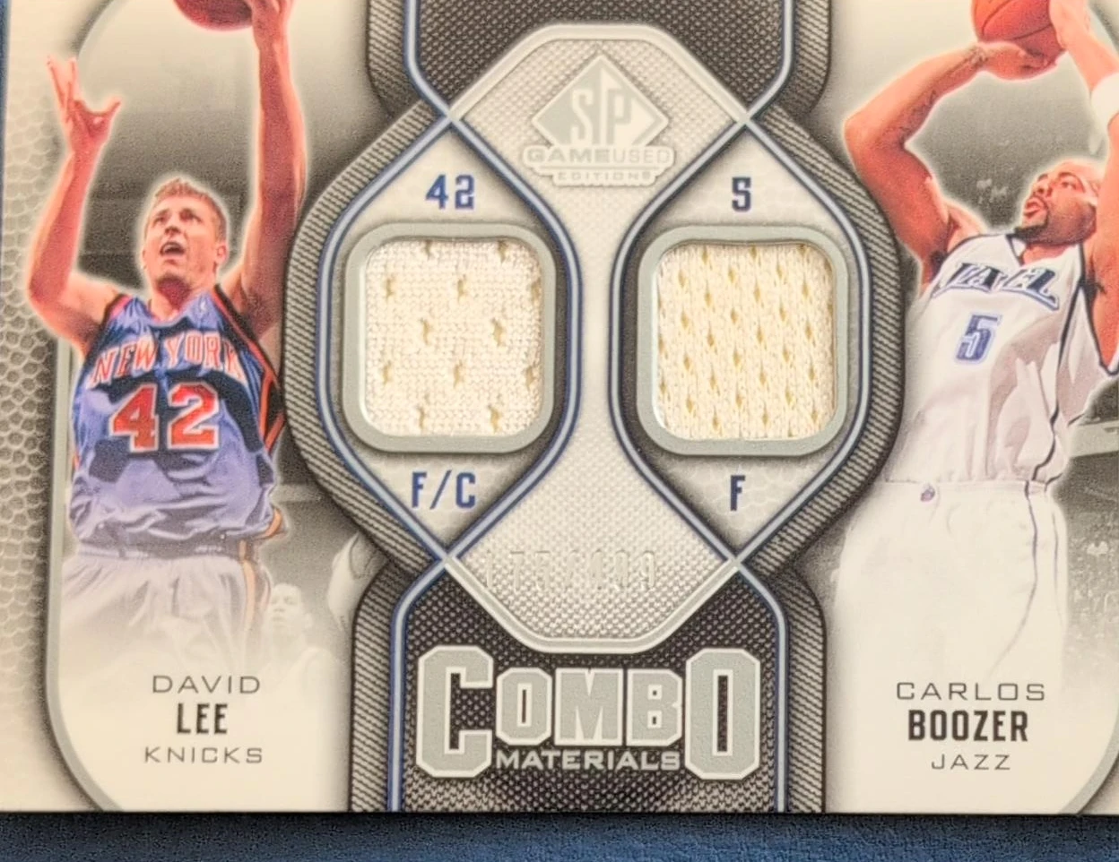 2008-09 Upper Deck SP Game Used David Lee Carlos Boozer Combo