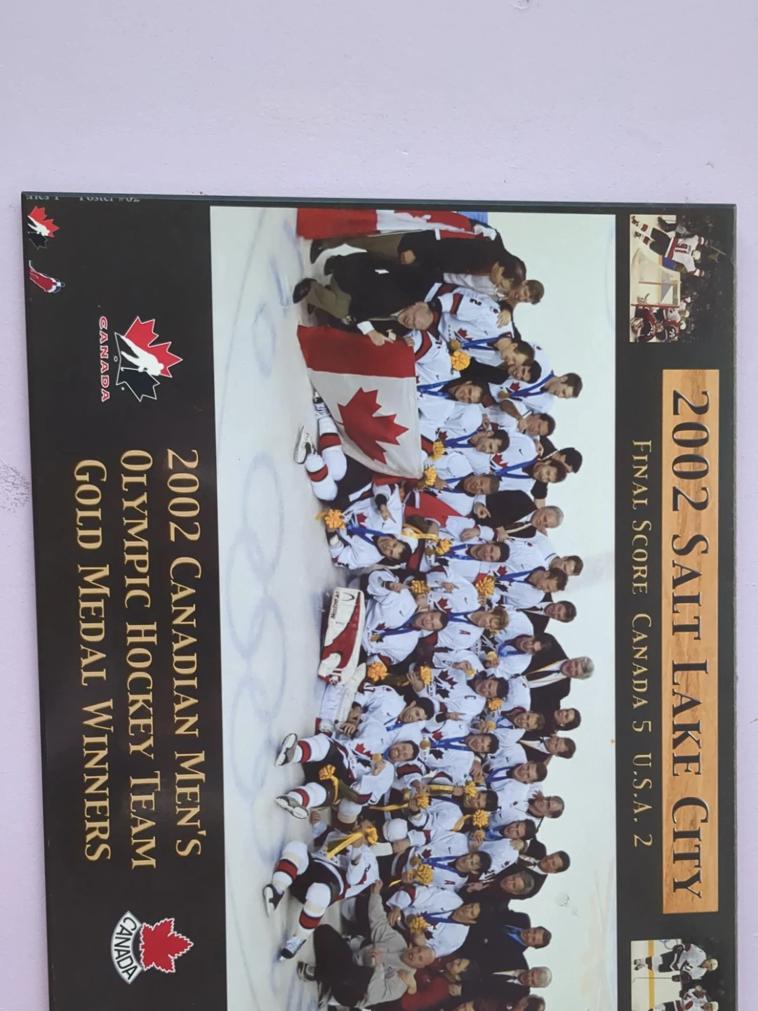 2002 Canadian Men's Olympic Hockey Team Gold Medal Winners