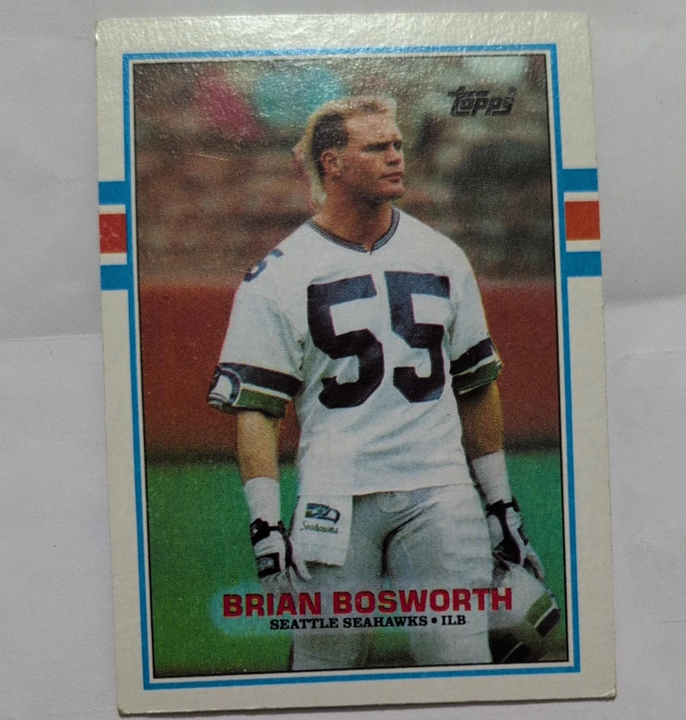 1987 Topps Brian Bosworth Seattle Seahawks Football Card #192