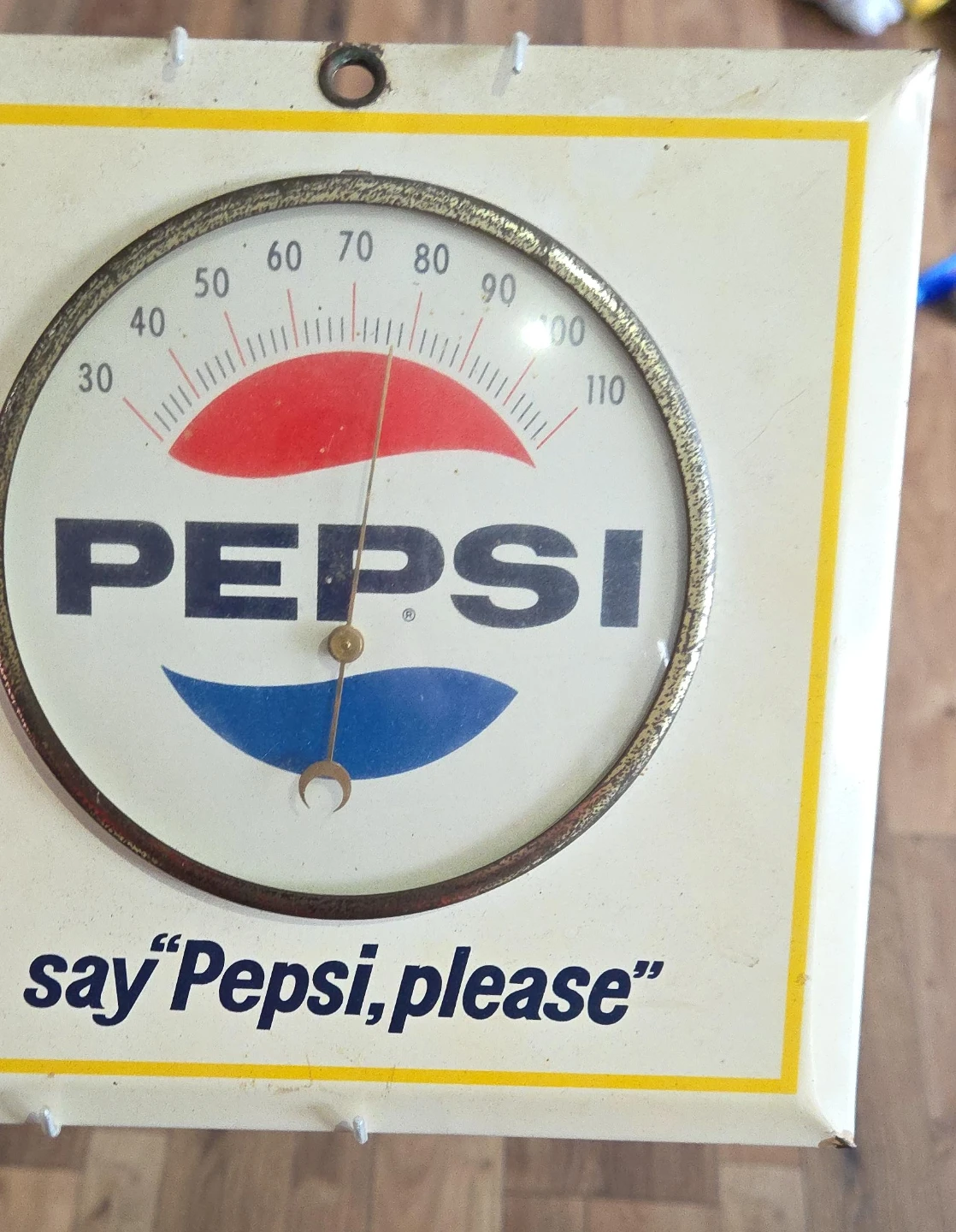 Vintage Pepsi Thermometer Sign