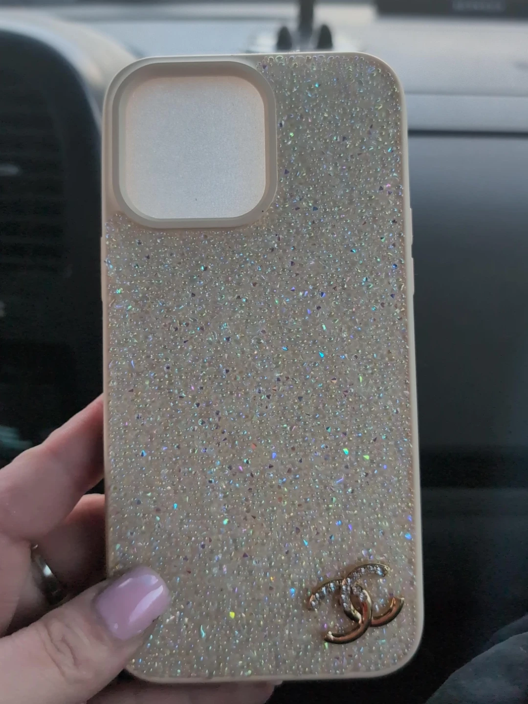 Sparkly iPhone Case with CC Logo