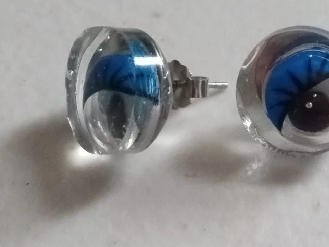 Funky Cartoon Eye Stud Earrings
