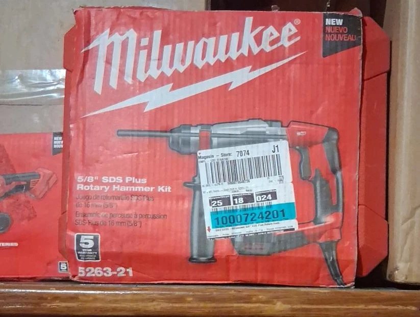 Milwaukee 5/8" SDS Plus Rotary Hammer Kit 5263-21