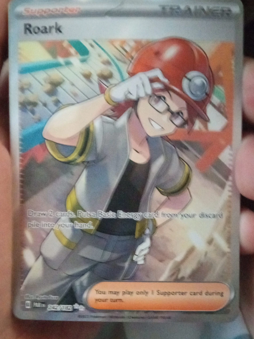 Pokemon Roark Trainer Card