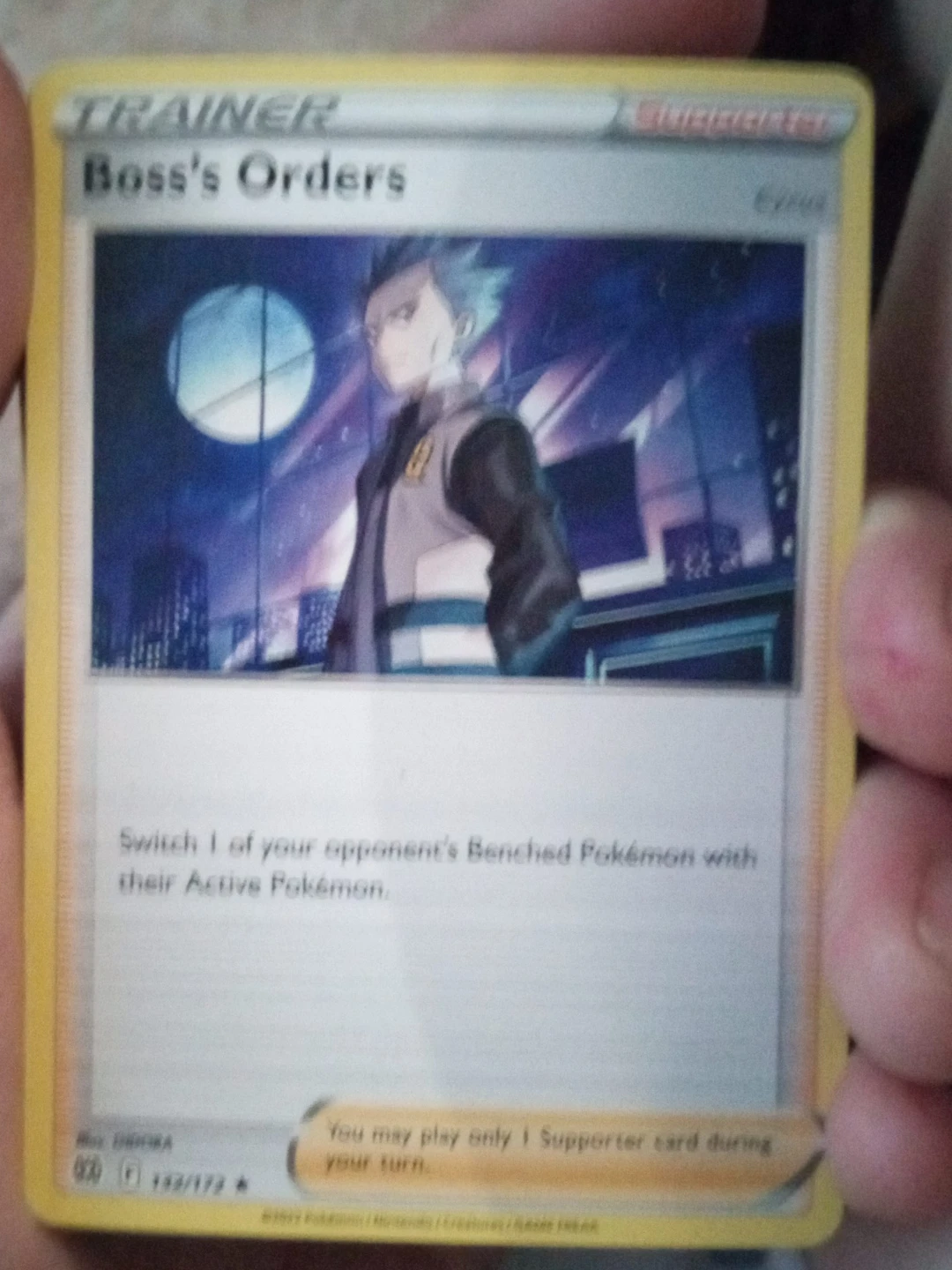 Pokémon TCG Boss's Orders Trainer Card