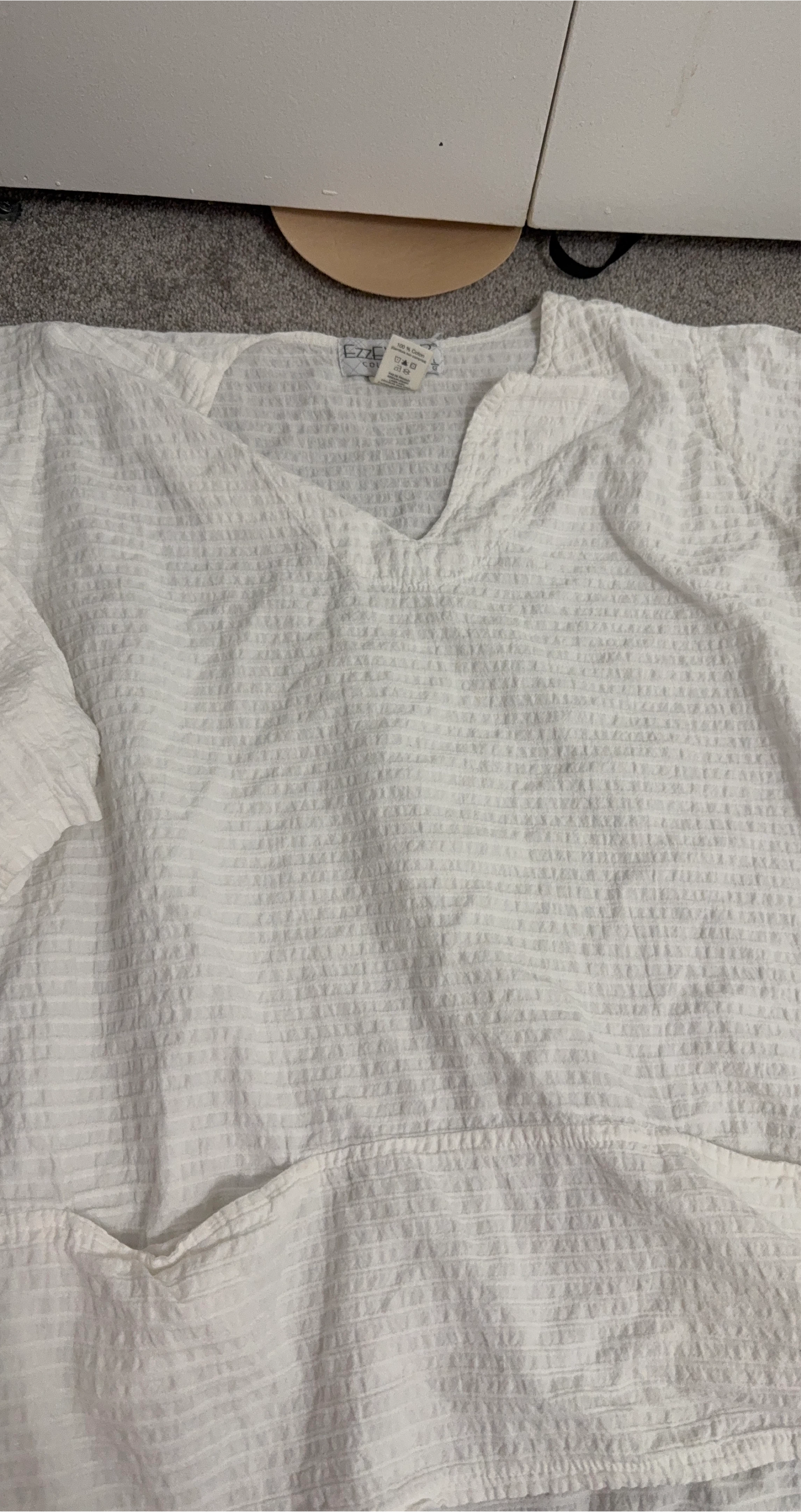 Ezze Collective White Cotton Top