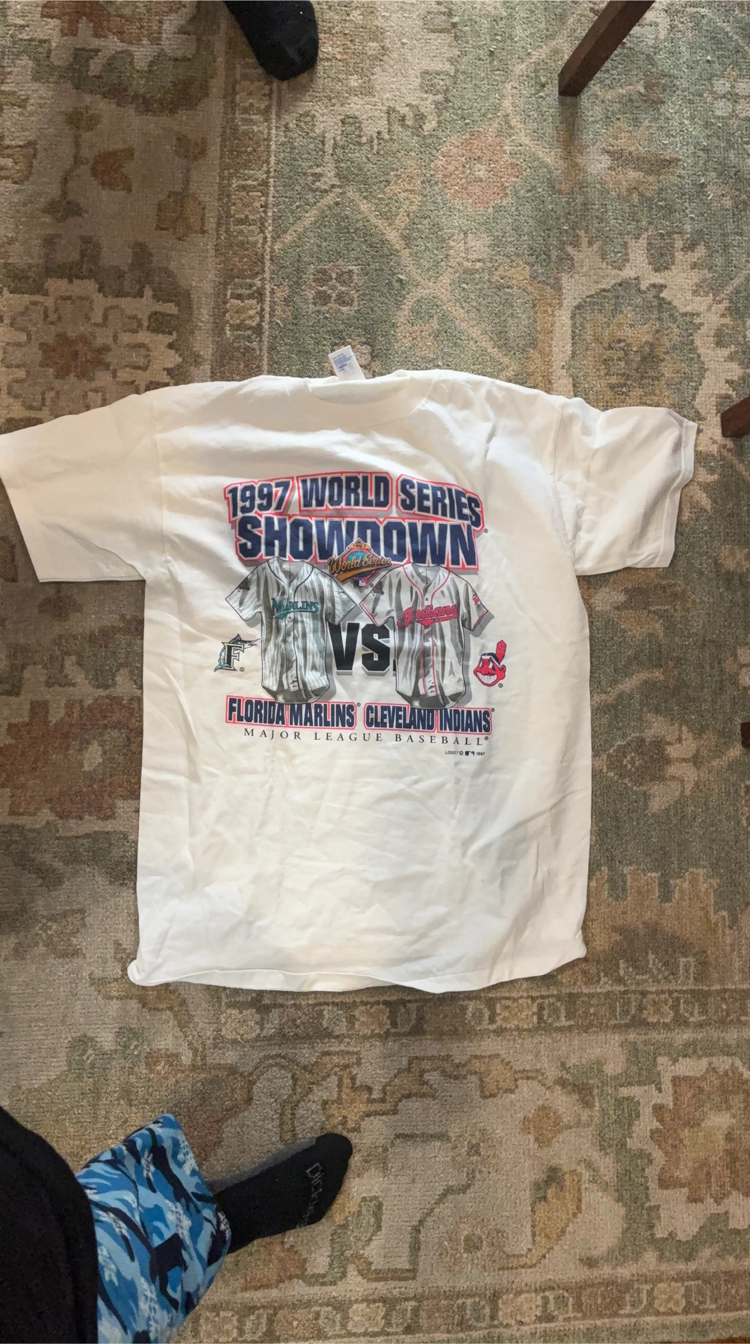 1997 World Series Florida Marlins vs Cleveland Indians T-Shirt