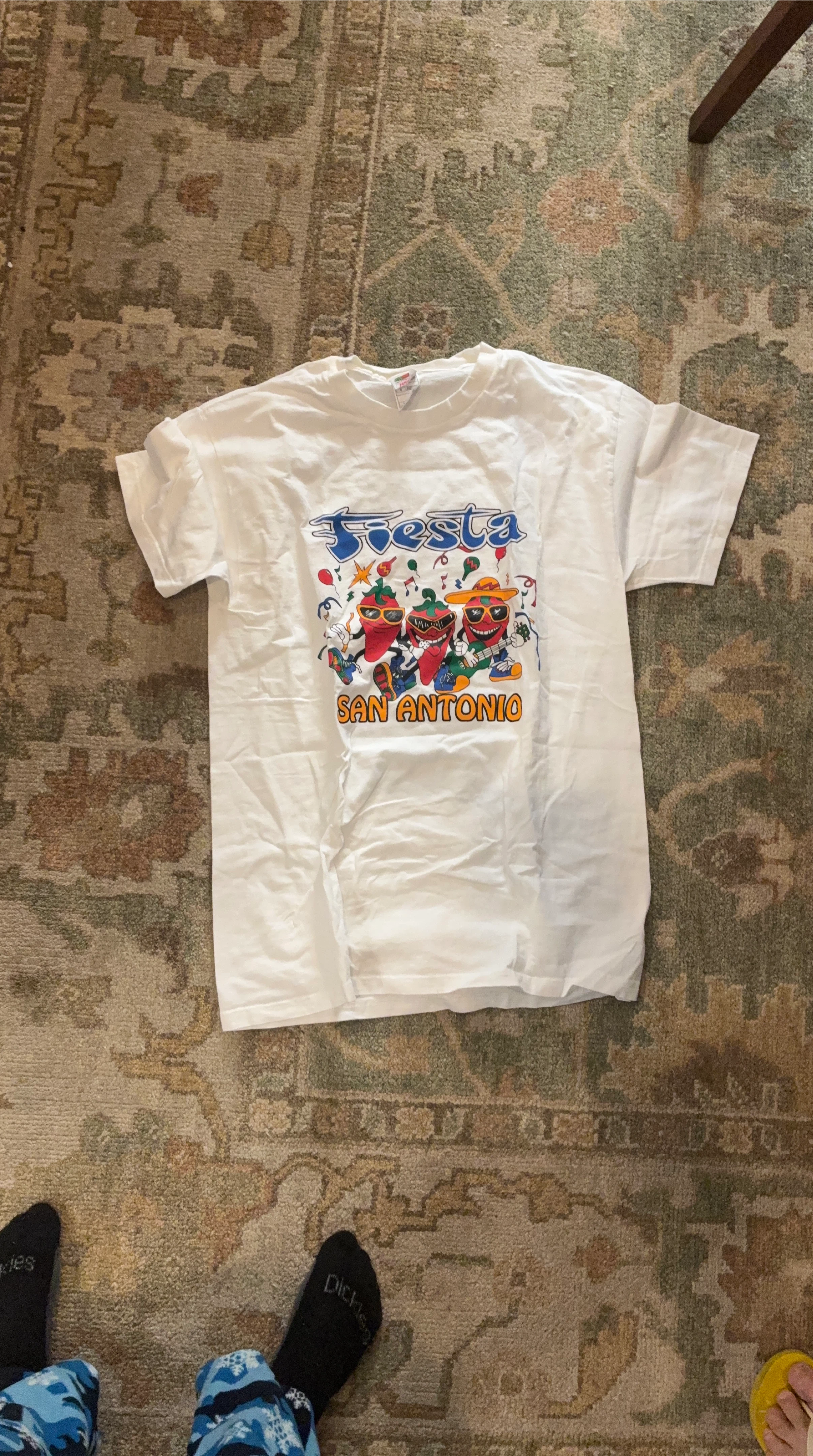 White Fiesta San Antonio Graphic T-Shirt