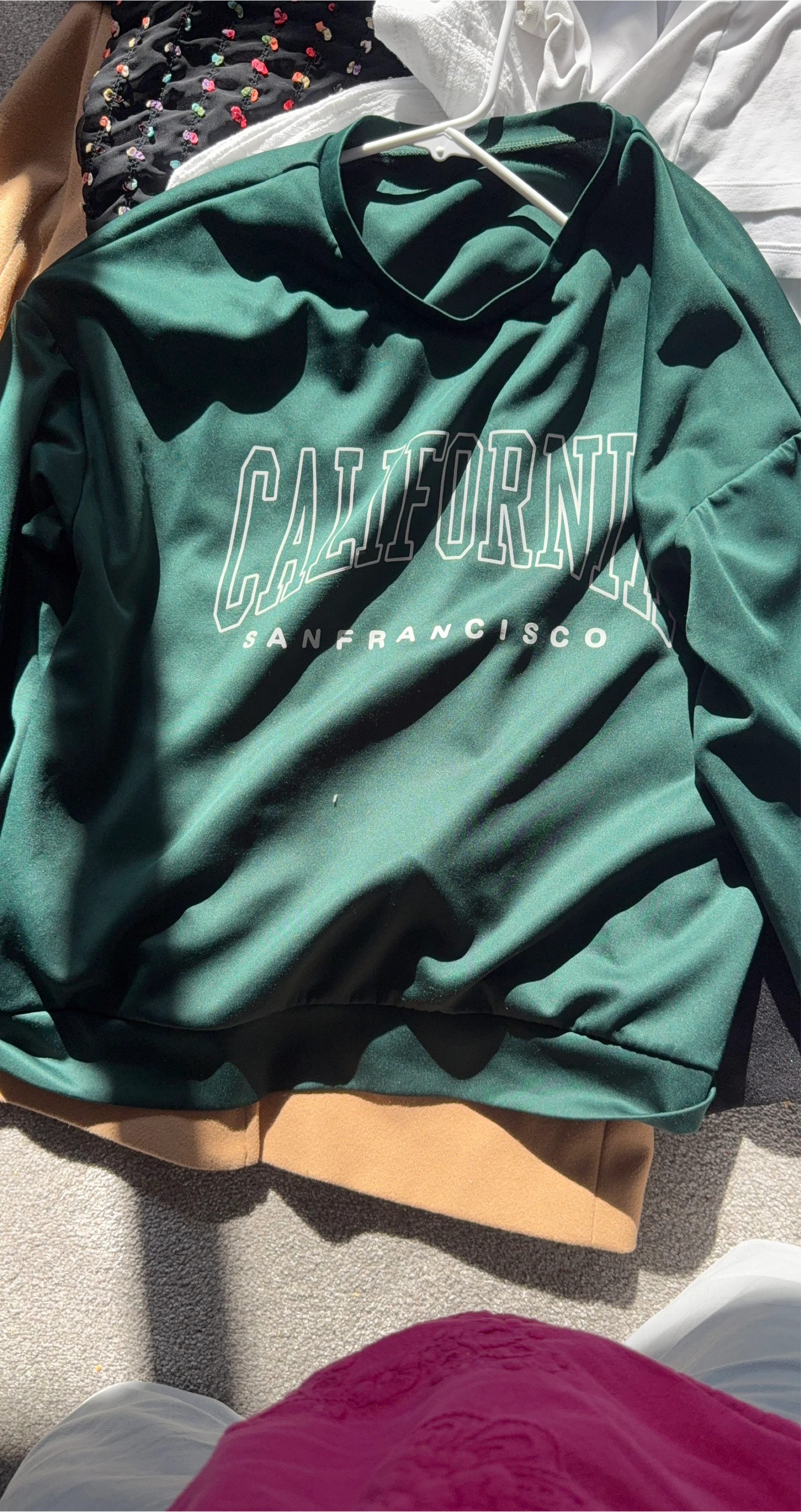 Green "California San Francisco" Crewneck Sweatshirt