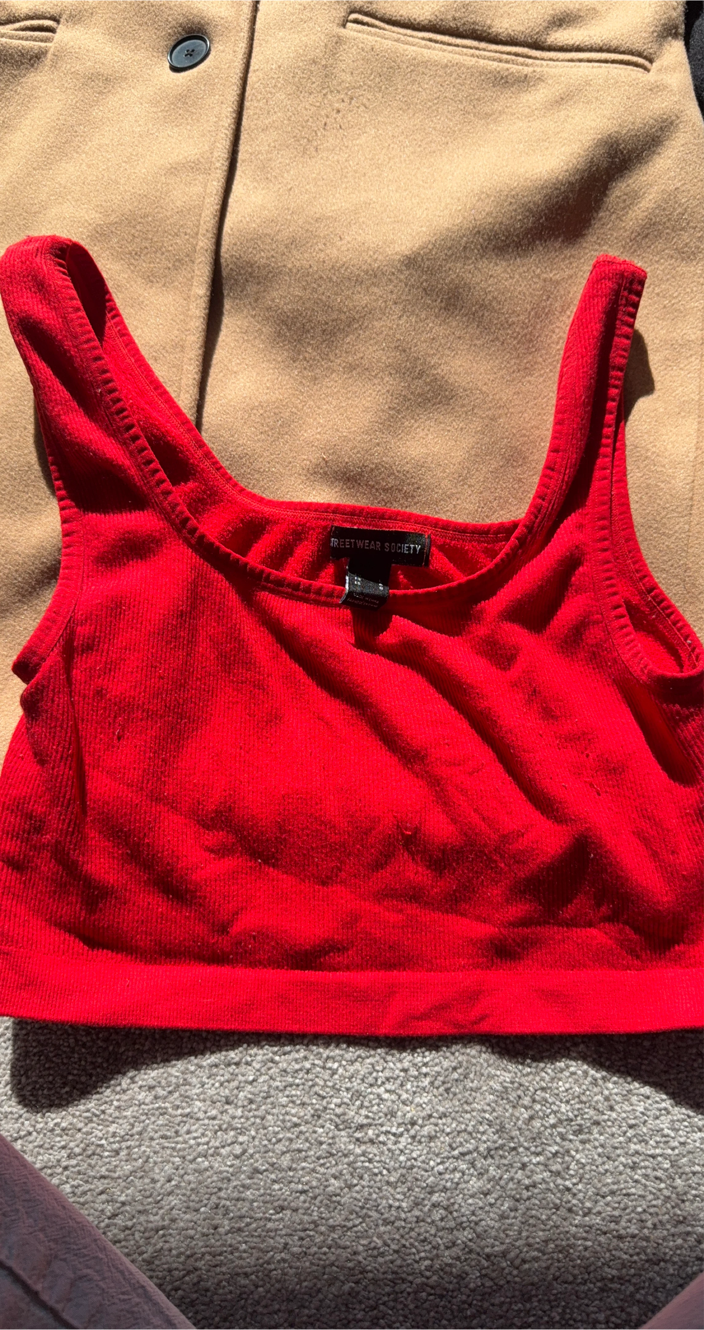 Streetwear Society Red Tank Top