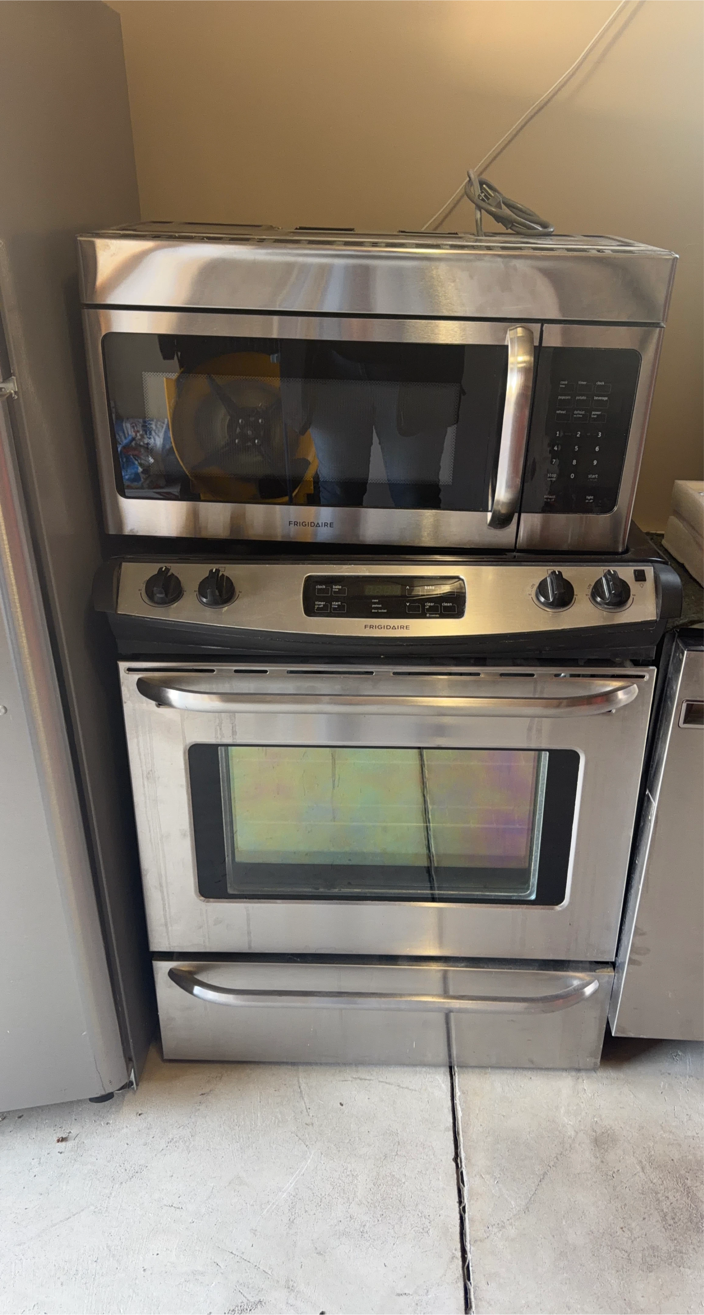 Frigidaire Stainless Steel Microwave and Oven Set