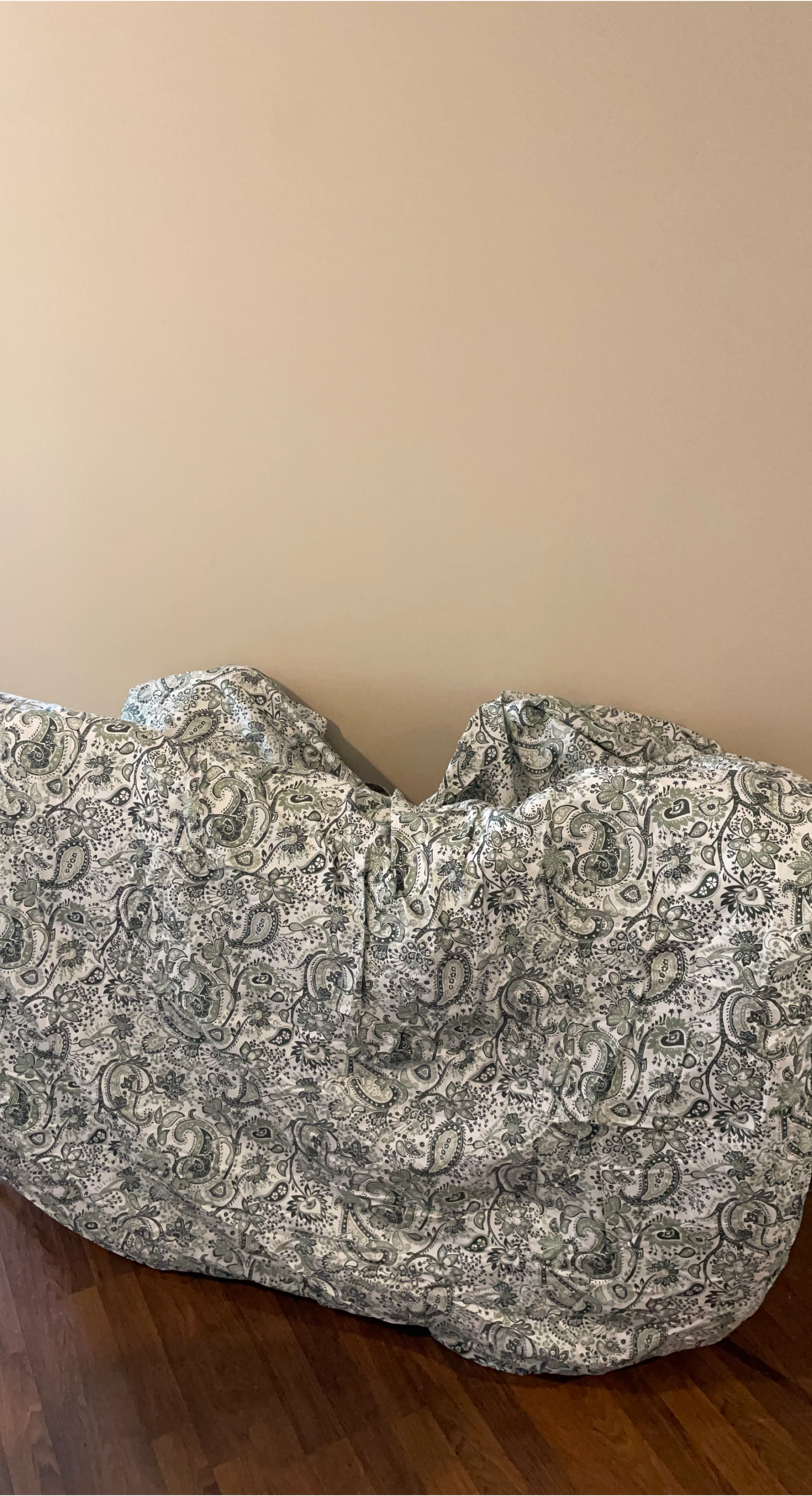 Duvet with Green Paisley Cover (Twin)