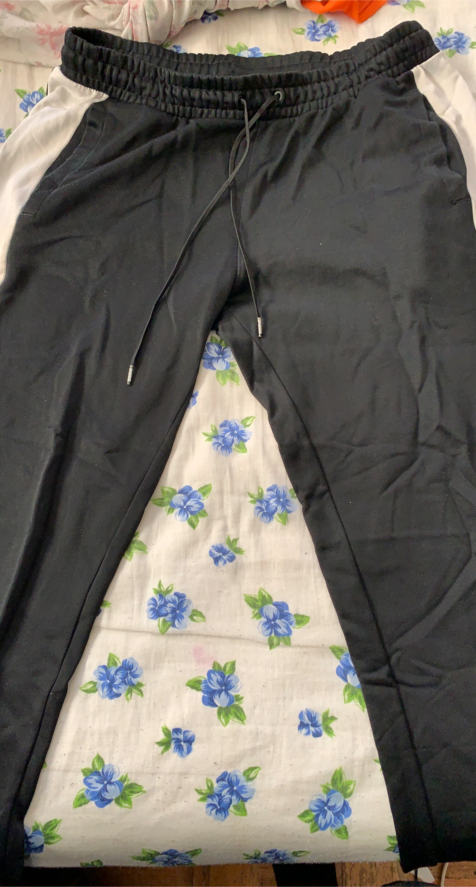 Black and White Track Pants