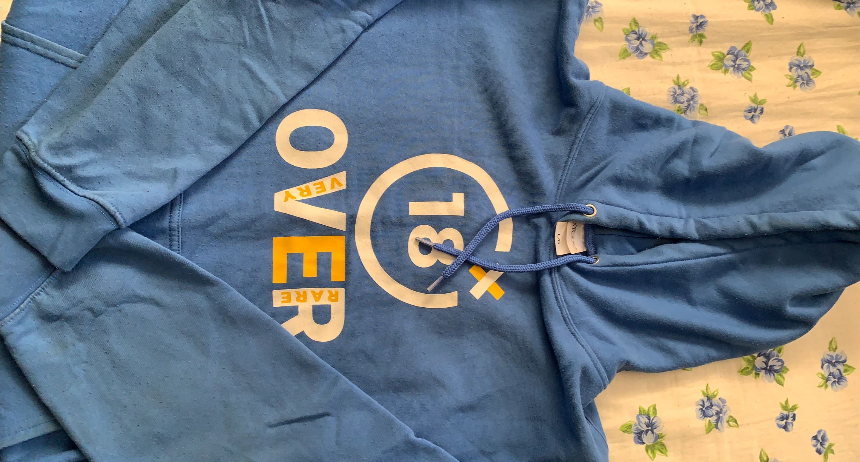 Blue "Over 18" Hoodie
