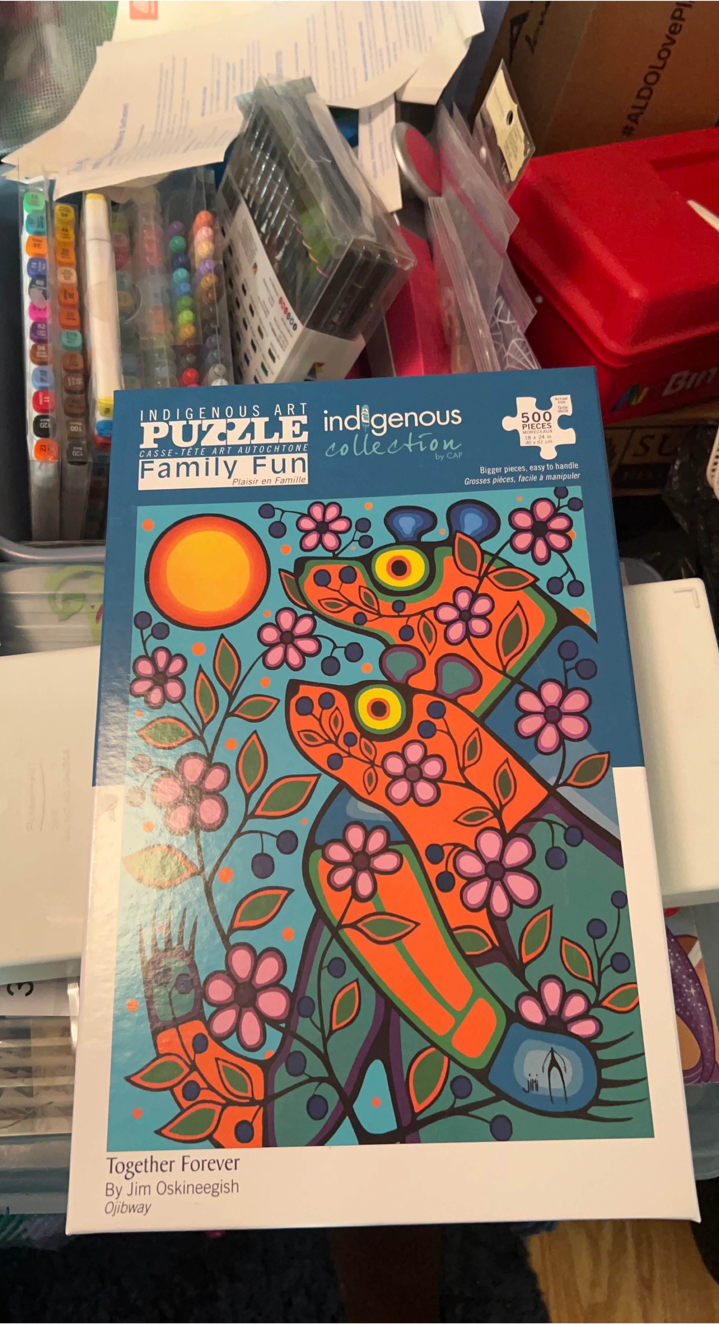 Indigenous Art Puzzle Family Fun 500 Pieces